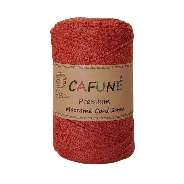 Premium Macrame Koord 2mm Terracotta - Hobbygaren