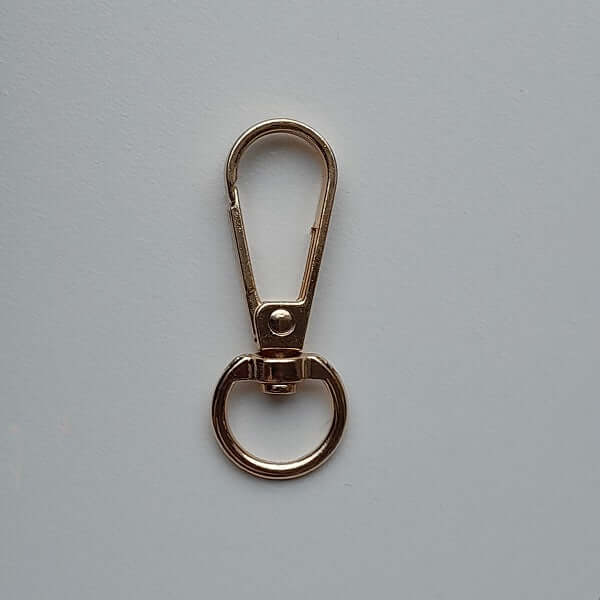 Musketonhaak Messing 45x20mm