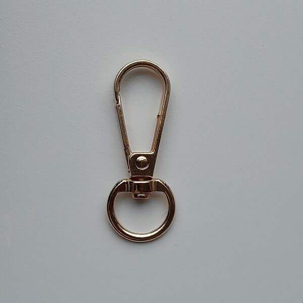 Musketonhaak Messing 45x20mm - Hobbygaren