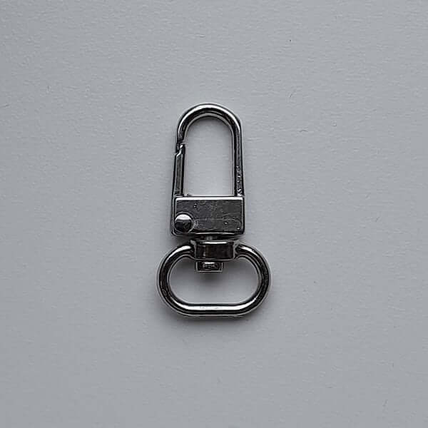 Musketonhaak Zilver 35x20mm
