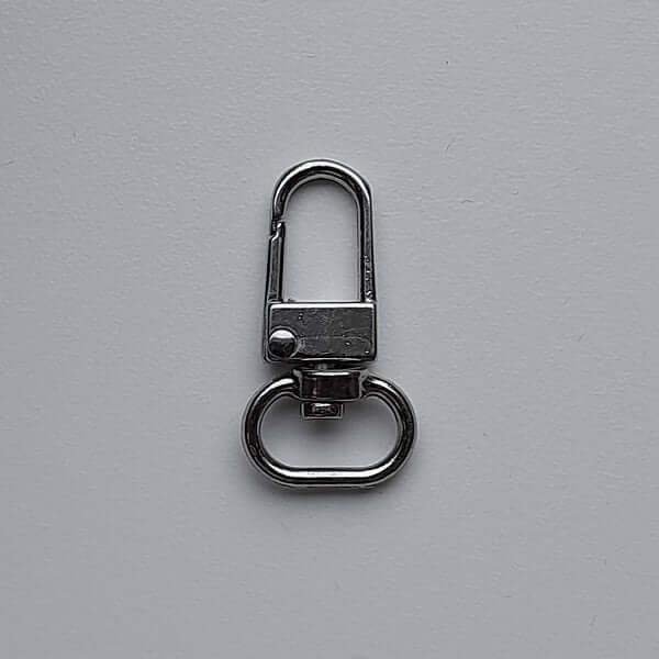 Musketonhaak Zilver 35x20mm - Hobbygaren