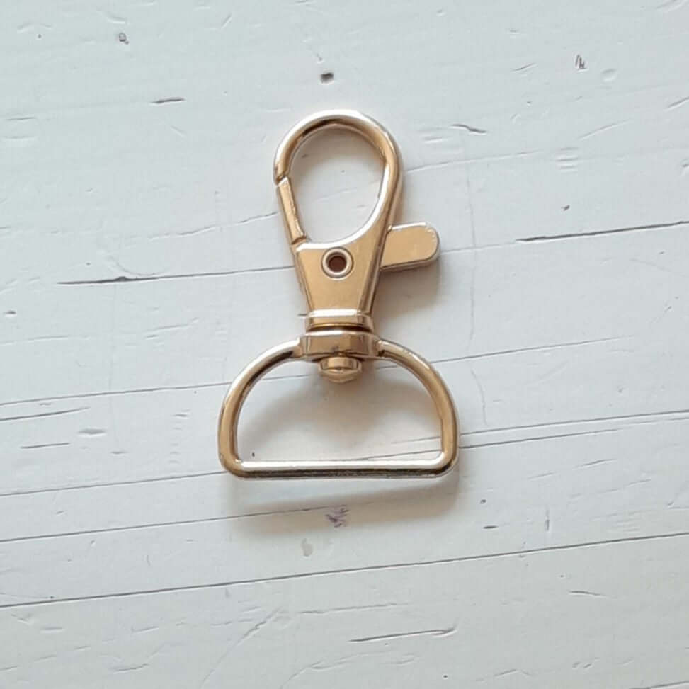 Musketonhaak Messing 40x25mm - Hobbygaren.nl