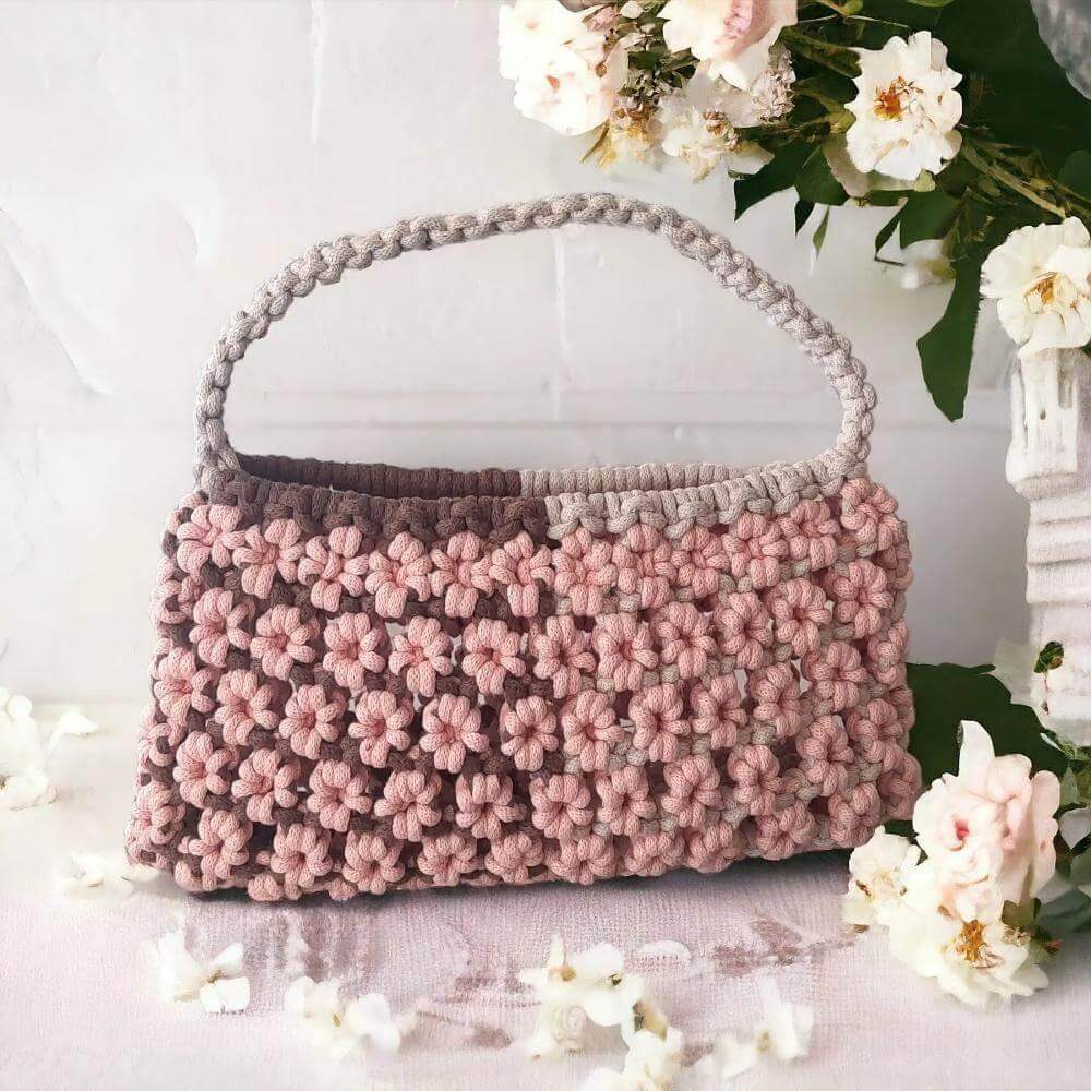 Macrame Handtas Pakket Coquette Stijl - Hobbygaren