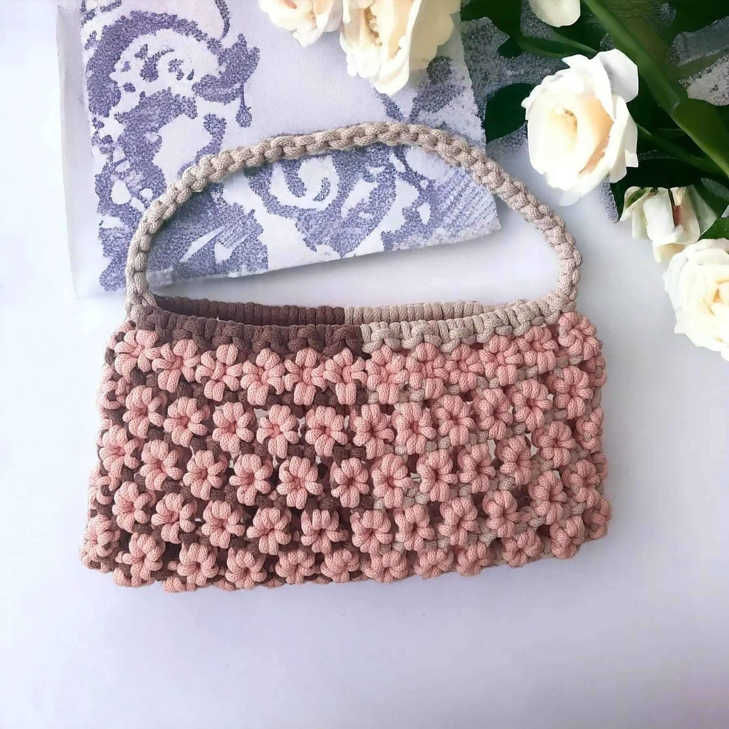 Macrame Handtas Pakket Coquette Stijl - Hobbygaren