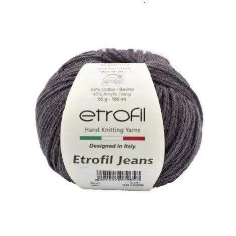 Etrofil Jeans haak garen-Donker Antraciet 67 - Hobbygaren