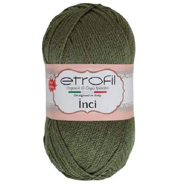 Etrofil Inci Premium Anti Pilling Garen-Kaki 74022 - Hobbygaren