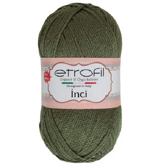 Etrofil Inci Premium Anti Pilling Garen-Kaki 74022 - Hobbygaren