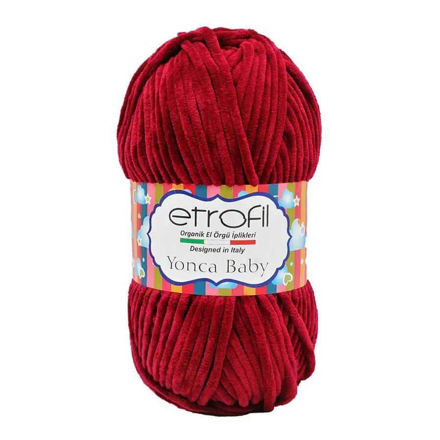 Etrofil Chenille Garen-Bordeaux 70344 - Hobbygaren