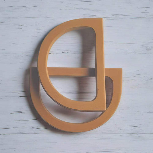 Houten Tashengsels- D vorm Lichtbruin - Hobbygaren