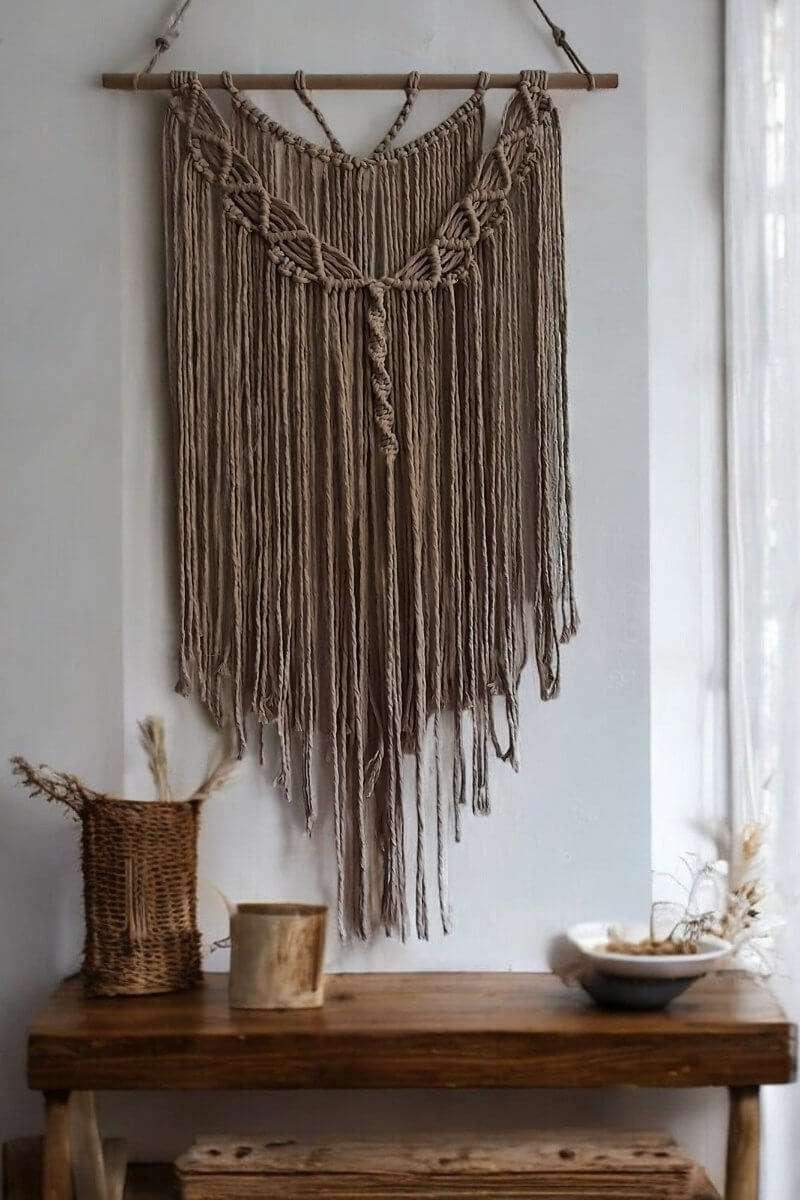 Macrame Pakket Wandkleed Boho - Beige - Hobbygaren