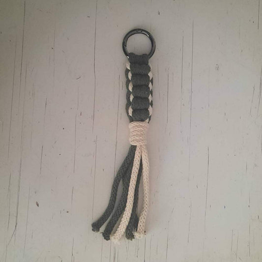 Bag Charm - Sleutelhanger Ecru - Kaki - Hobbygaren