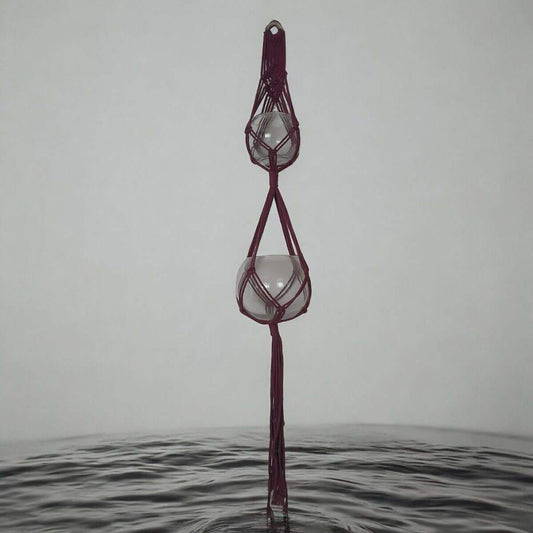 Macrame Pakket Plantenhanger - 2 potten - Damson - Hobbygaren