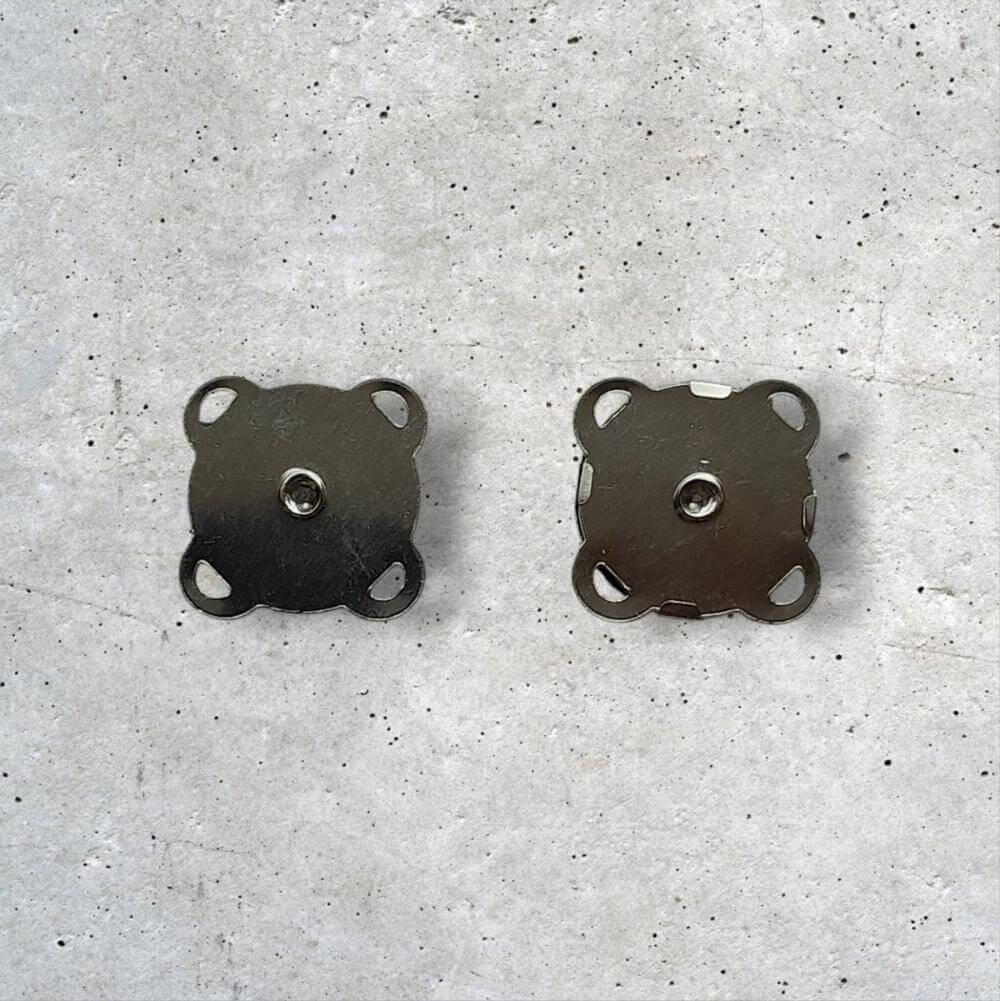 magneetsluiting voor tas, 18mm verzilverd