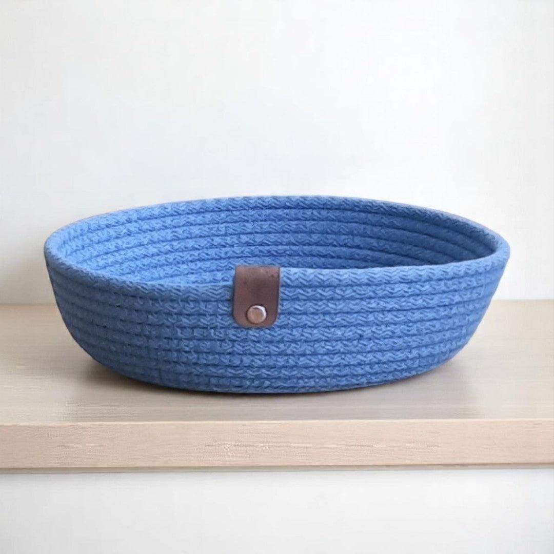 Mandjes – Antiek Blauw Set van 2 - Hobbygaren