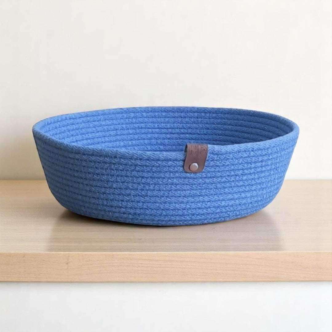 Mandjes – Antiek Blauw Set van 2 - Hobbygaren