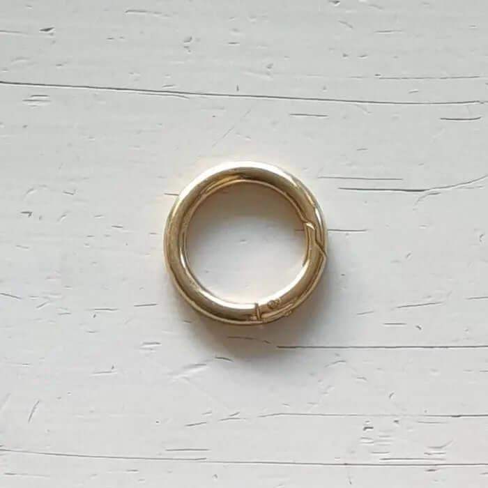 Ronde Karabijnhaak-35 mm-Goud - Hobbygaren
