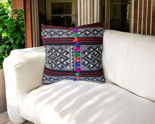 Vintage Kelim Kussenhoes -40x40 cm -18 - Hobbygaren