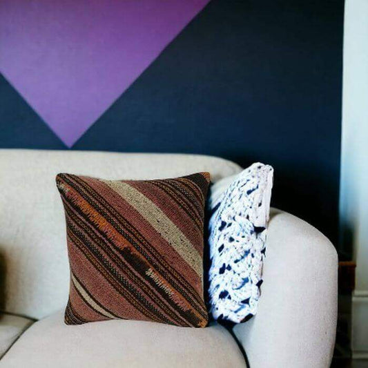 Vintage Kelim Kussenhoes -40x40 cm -14 - Hobbygaren