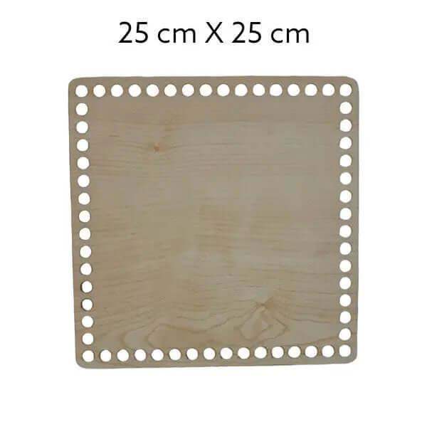 Houten Bodem-Vierkant-Naturel-25cmx25cm - Hobbygaren