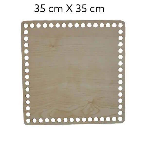 Houten Bodem-Vierkant-Naturel-35cmx35cm - Hobbygaren