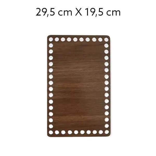 Houten Bodem-Rechthoek-Bruin-29,5cmx19,5cm - Hobbygaren