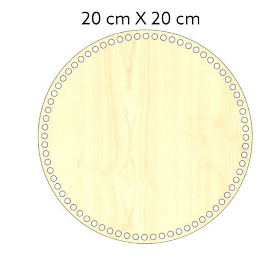 Blank houten MDF bodem 20cm – voor manden, tassen en dienbladen. Hobbygaren.nl