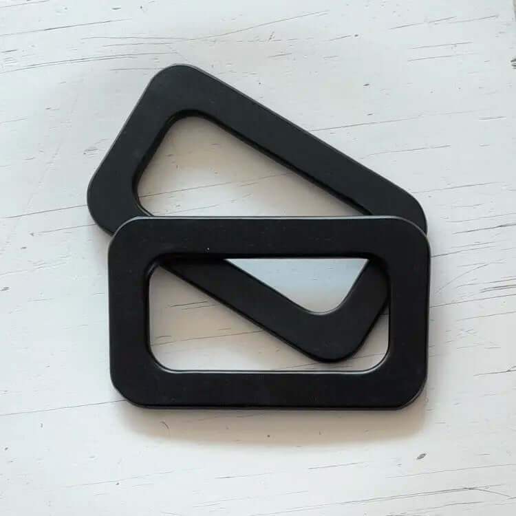 Houten Tashengsels- Rechthoek-Zwart - Hobbygaren