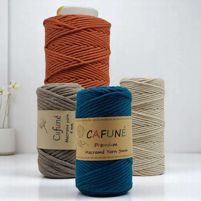 Cafuné Macrame Garen - Enkelstrengs - Hobbygaren