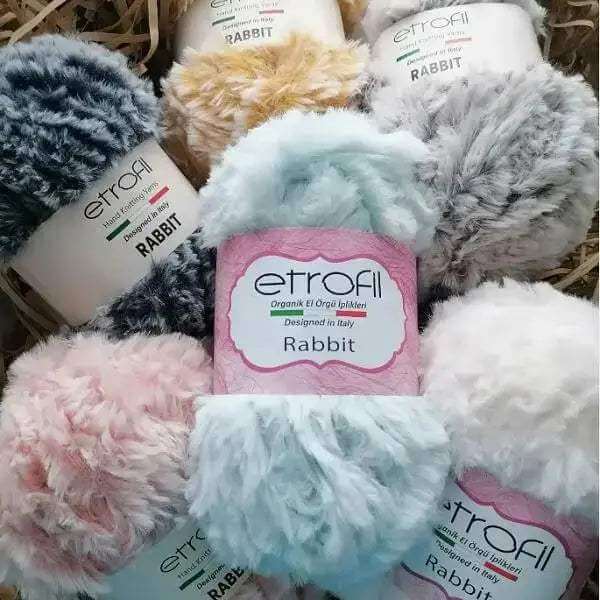 Etrofil Rabbit Imitatiebont Garen - Hobbygaren