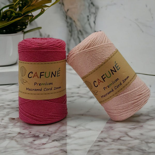 Cafuné Premium Macrame Koord 2mm - Hobbygaren