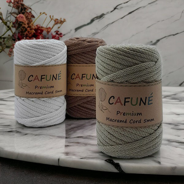 Cafuné Premium Macrame Koord 5mm - Hobbygaren