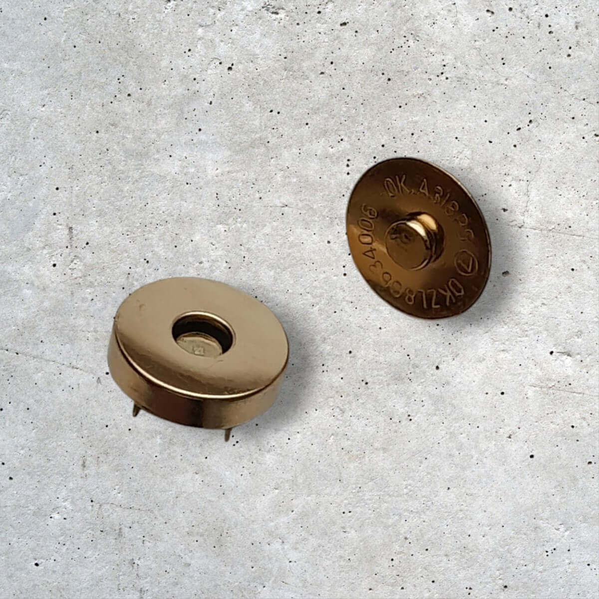 Magneetsluiting voor Tassen Rond 18mm verguld - Hobbygaren