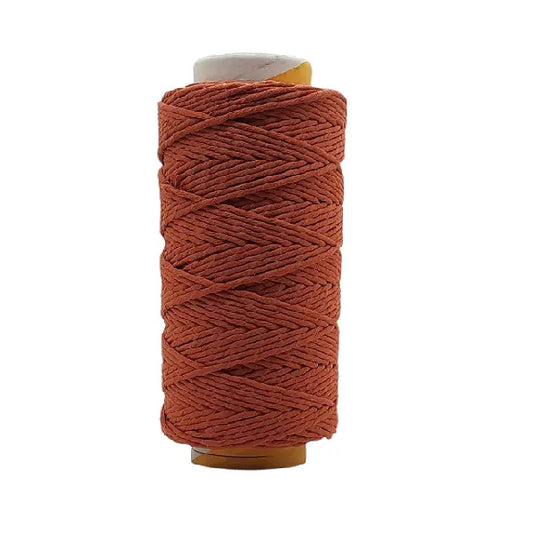 cafune lux single twist macrame garen 5mm terracotta