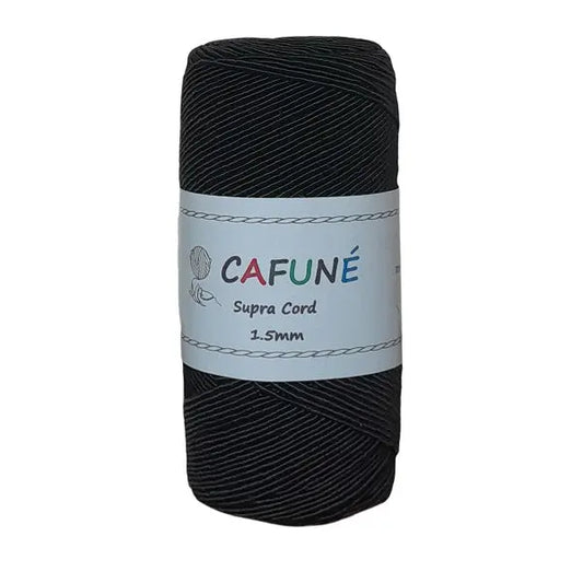 Cafuné Supra Macrame Koord 1.5mm Zwart Cafuné