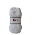 Cafuné Eco Katoen Garen – Wit – 200m – Gerecycled - Hobbygaren