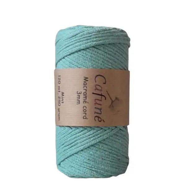 Cafuné Macrame Koord 3mm-Mint - Hobbygaren