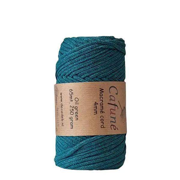 Cafuné Macrame Koord 4mm-Oli - Hobbygaren