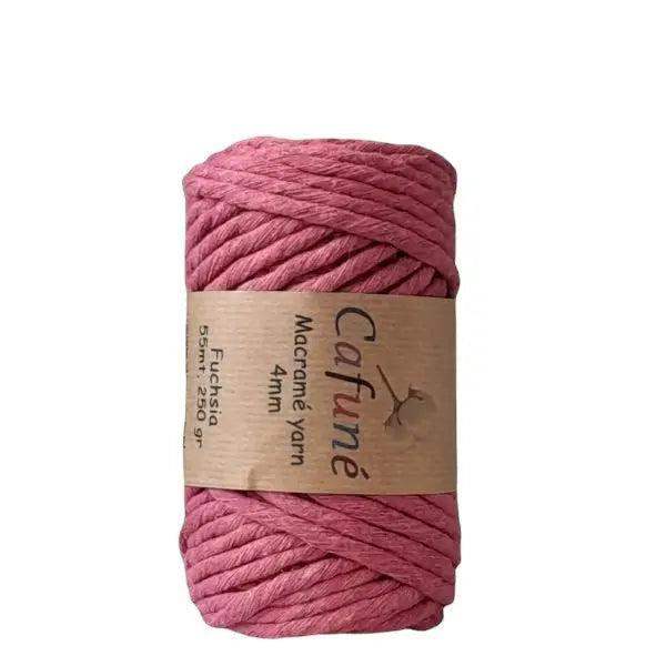 Cafuné Macrame Garen 4mm - Fuchsia - Hobbygaren