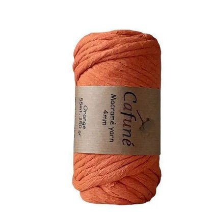 Cafuné Macrame Garen 4mm -Oranje - Hobbygaren