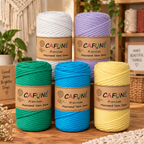 Makramee Garn 3mm – Cafuné Premium | Weich & Auskämmbar