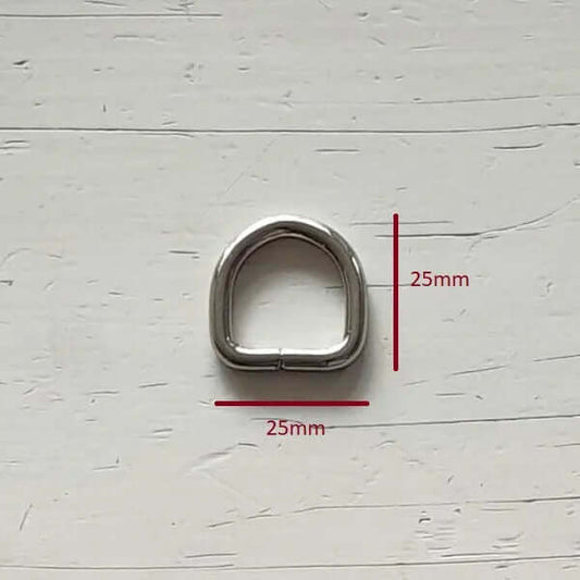 Metalen D-Ringen - Zilver-voor tasbevestiging