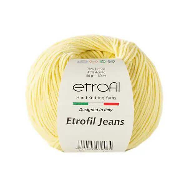 Etrofil Jeans haak garen-Licht Geel 07 - Hobbygaren