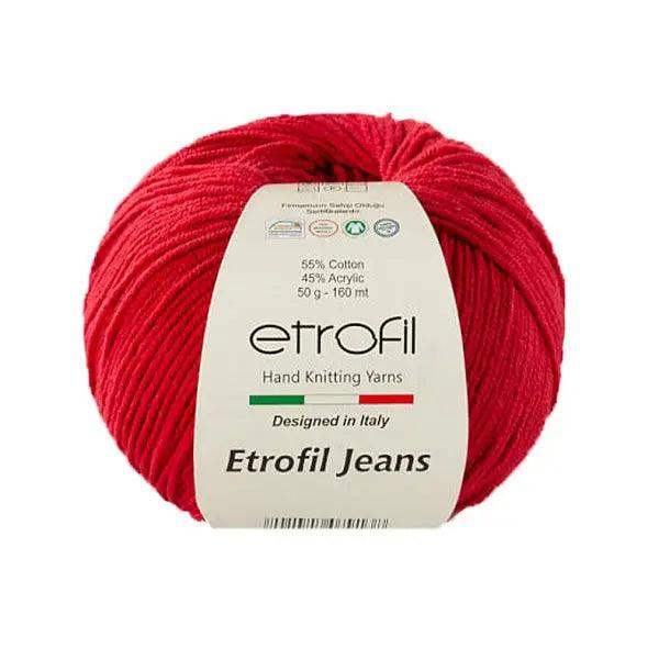 Etrofil Jeans haak garen-Rood 14 - Hobbygaren