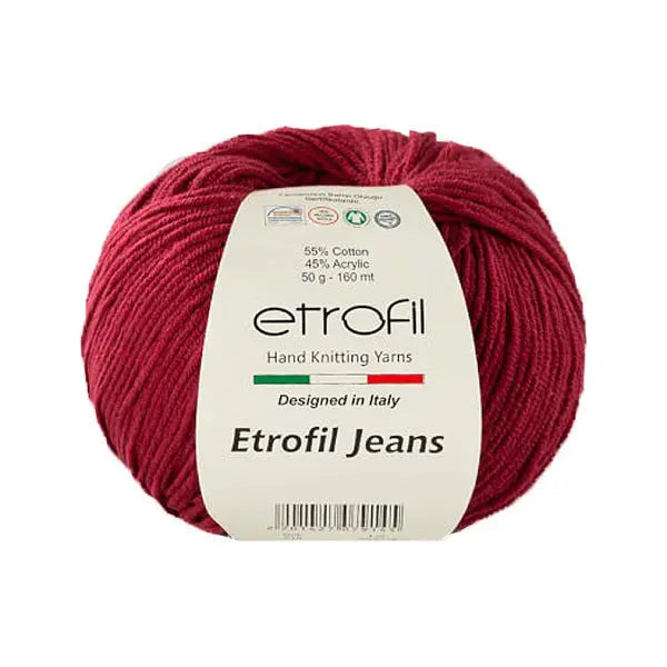 Etrofil Jeans haak garen-Bordeux 15