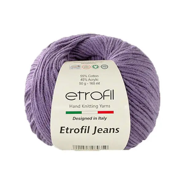 Etrofil Jeans haak garen-Paars 17