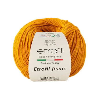 Etrofil Jeans haak garen-Oranje 30 van hobbygaren.nl 