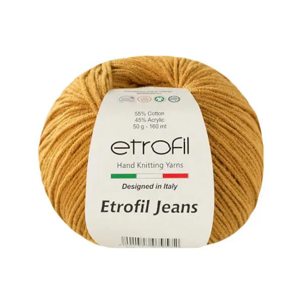 Etrofil Jeans haak garen-Licht Mosterd 45