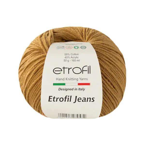 Etrofil Jeans haak garen-Donker Mosterd 47 - Hobbygaren