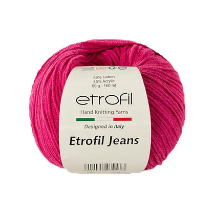 Etrofil Jeans haak garen-Fuchsia 49