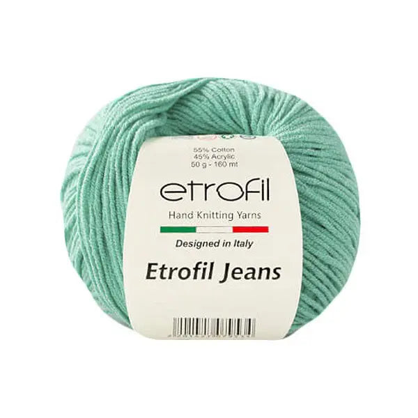 Etrofil Jeans haak garen-Aqua Groen 54